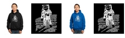 LA Pop Art Boy's Word Art Hoodies - Astronaut